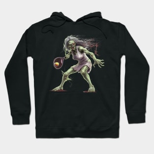 Zombie Smash 'n' Serve: Undead Tennis Ace Hoodie